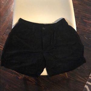 Black velvet chubbies shorts